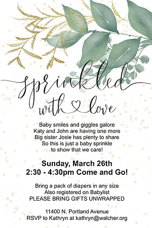 Baby Sprinkle Invite